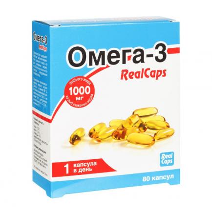 ОМЕГА-3 60% РЕАЛКАПС капс. 1000 мг №80