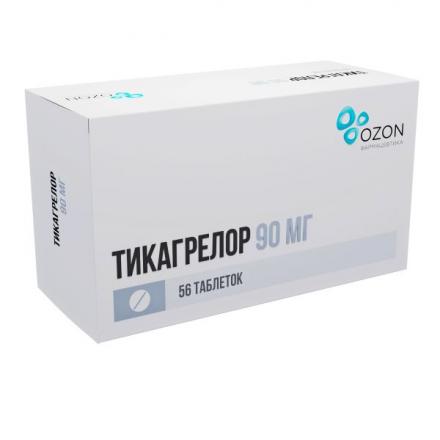ТИКАГРЕЛОР ОЗОН табл. п/о плен. 90 мг №56