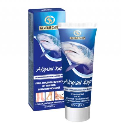 АКУЛИЙ ЖИР КОНСКИЙ КАШТАН/ИВА крем-снадобье д/ног 75 мл