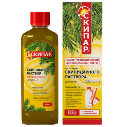 СКИПАР ЖЕЛТЫЙ НТВ-01 СРЕДСТВО ДЛЯ ВАНН СКИПИДАРН. 500 мл