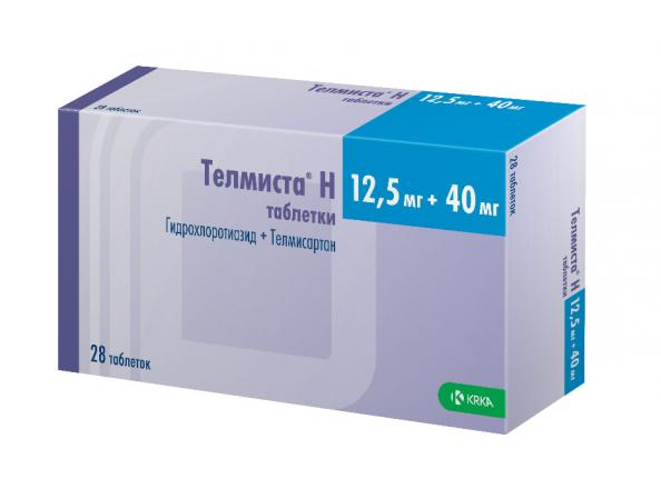 ТЕЛМИСТА Н табл. 40+12,5 мг №28