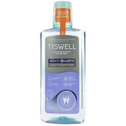 TISWELL ОПОЛАСКИВАТЕЛЬ ДЛЯ ПОЛОСТИ РТА 500 мл защита от бактерий и налета