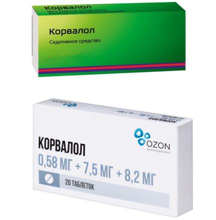 КОРВАЛОЛ табл. №20