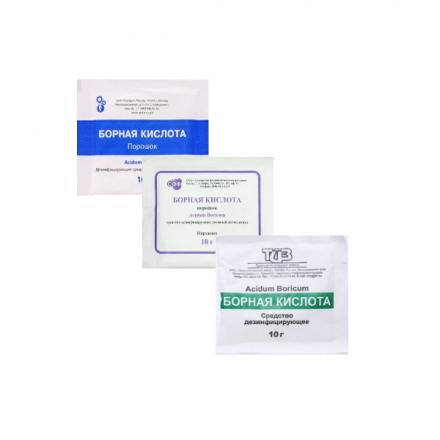 БОРНАЯ КИСЛОТА пор. наруж. 10 гр