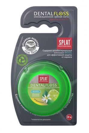 СПЛАТ ДЕНТАЛ ФЛОСС ЗУБНАЯ НИТЬ 30 м бергамот/лайм