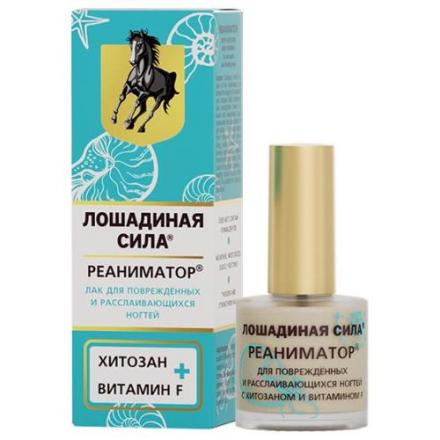ЛОШАДИНАЯ СИЛА РЕАНИМАТОР ЛАК ДЛЯ НОГТЕЙ 10 мл д/повр.и расслаив.ногтей
