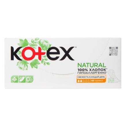КОТЕКС ПРОКЛАДКИ ЕЖЕДНЕВНЫЕ NATURAL НОРМАЛ №40