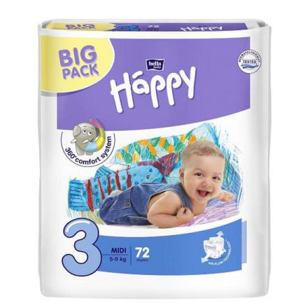БЕЛЛА ХЕППИ ПОДГУЗНИКИ ДЕТСКИЕ 5-9 кг №72