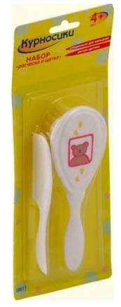 КУРНОСИКИ НАБОР 19511 (расческа + щетка)