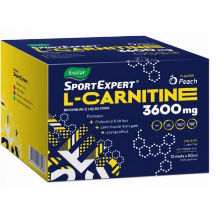 СПОРТЭКСПЕРТ L-КАРНИТИН ЭВАЛАР р-р внутр. фл. 50 мл №12