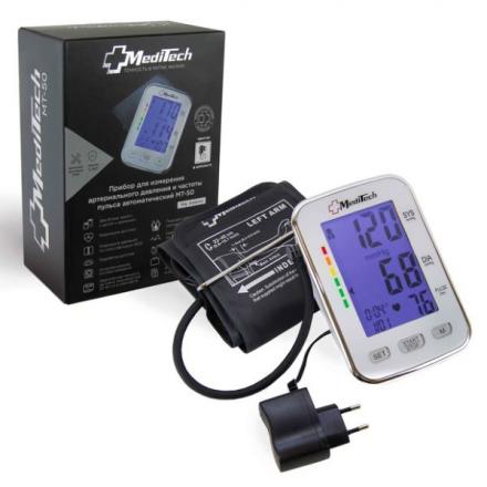 MEDITECH ПРИБОР (ТОНОМЕТР) ИЗМ. АРТ. ДАВЛЕНИЯ АВТОМАТ + АДАПТЕР МТ-50