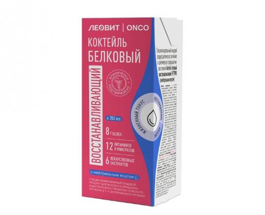 ЛЕОВИТ ONCO КОКТЕЙЛЬ БЕЛКОВЫЙ ВОССТАНАВЛИВАЮЩИЙ 200 мл нейтральн. вкус