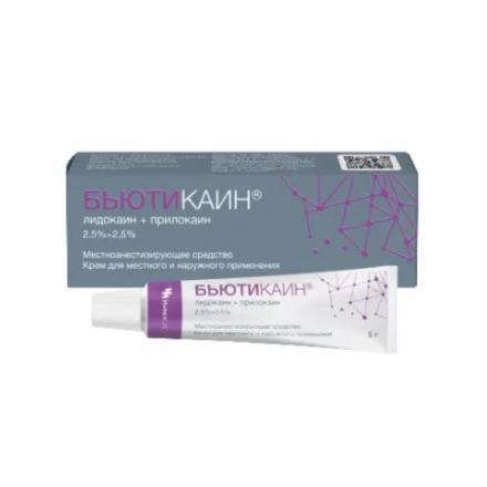 БЬЮТИКАИН крем наружн. д/местн. прим. туба 5 гр