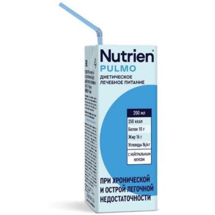 НУТРИЭН ПУЛЬМО СМЕСЬ ДЛЯ ЭНТЕР. ПИТАНИЯ нейтральн. вкус 200 мл