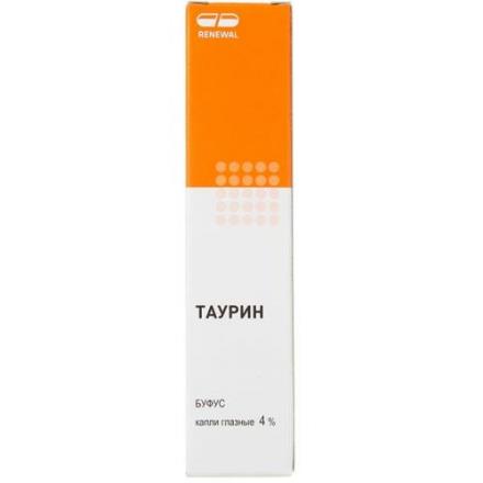 ТАУРИН капли глазные 4% фл.- кап. 5 мл