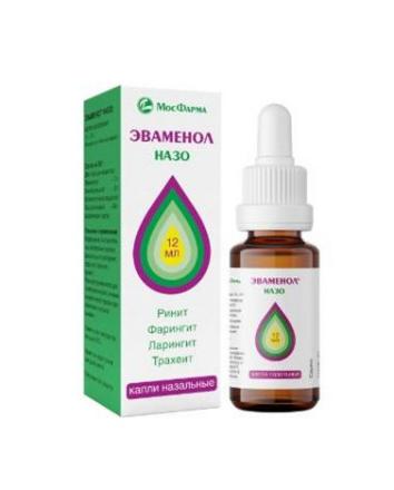 ЭВАМЕНОЛ НАЗО капли в нос фл.- кап. 12 мл