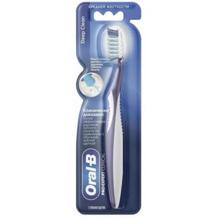 ОРАЛ-БИ (ORAL-B) PRO-EXPERT CLINICAL ГЛУБОКОЕ ОЧИЩЕНИЕ ЗУБНАЯ ЩЕТКА средняя