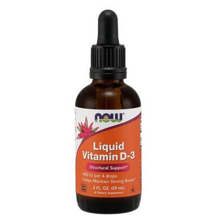 NOW ВИТАМИН D3 капли внутр. фл.-доз 400 МЕ 59 мл