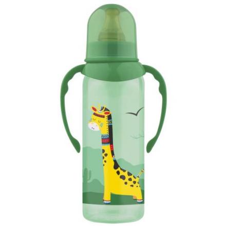 ЛАББИ БУТЫЛОЧКА 250 мл 11389 латекс. соска с ручками Веселые животные