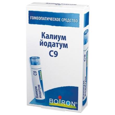 КАЛИУМ ЙОДАТУМ С9 гранулы гомеопатич. 4 гр