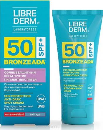 ЛИБРИДЕРМ БРОНЗИАДА КРЕМ СОЛНЦЕЗАЩИТНЫЙ 50 мл SPF50 против пигмент. пятен