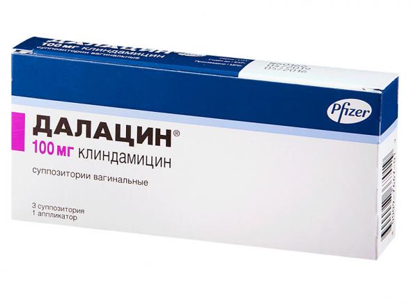 ДАЛАЦИН супп. вагин. 100 мг №3