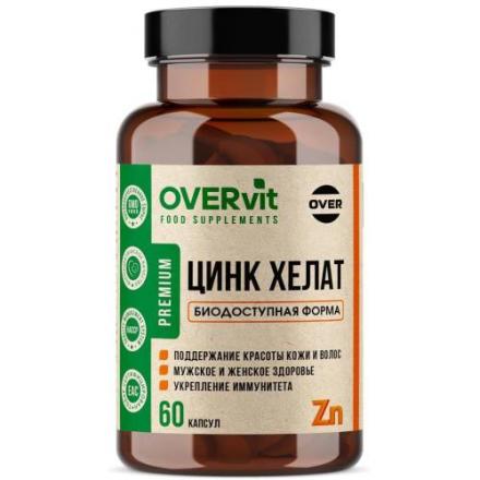 OVERVIT ЦИНК ХЕЛАТ капс. №60