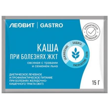 ЛЕОВИТ GASTRO КАША ОВСЯНАЯ травы-семена льна 15 гр