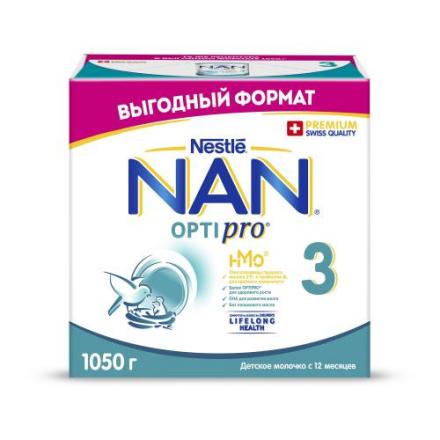 NAN ОПТИПРО СМЕСЬ СУХАЯ МОЛОЧНАЯ-3 1 050 гр
