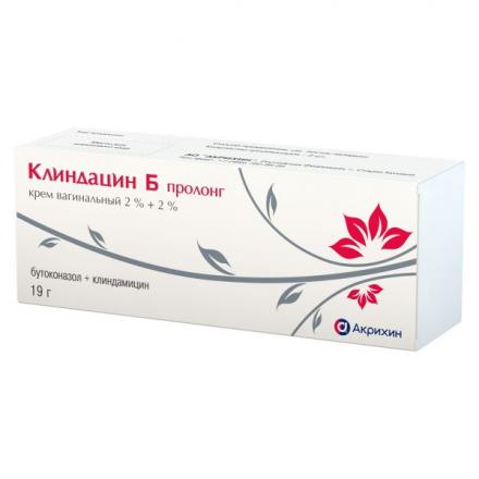 КЛИНДАЦИН Б ПРОЛОНГ крем вагин. 2+2 % туба 19 гр