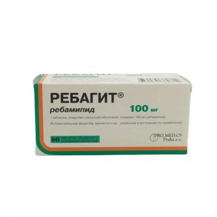 РЕБАГИТ табл. п/о плен. 100 мг №90