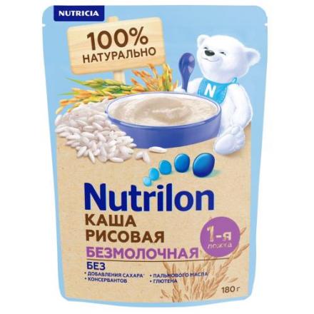 НУТРИЛОН КАША БЕЗМОЛОЧНАЯ рисовая 180 гр
