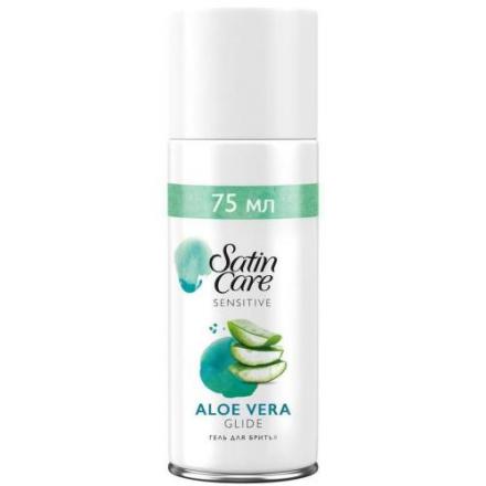 ЖИЛЛЕТТ (GILLETTE) SATIN CARE ГЕЛЬ ДЛЯ БРИТЬЯ 75 мл для чувствит. кожи