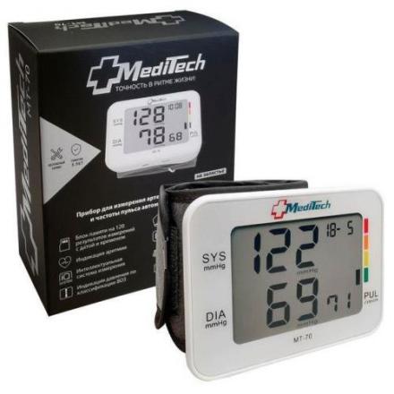 MEDITECH ПРИБОР (ТОНОМЕТР) ИЗМ. АРТ. ДАВЛЕНИЯ АВТОМАТ НА ЗАПЯСТЬЕ МТ-70
