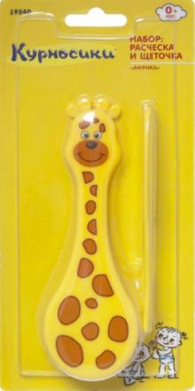 КУРНОСИКИ НАБОР 19540 африка (расческа + щетка)