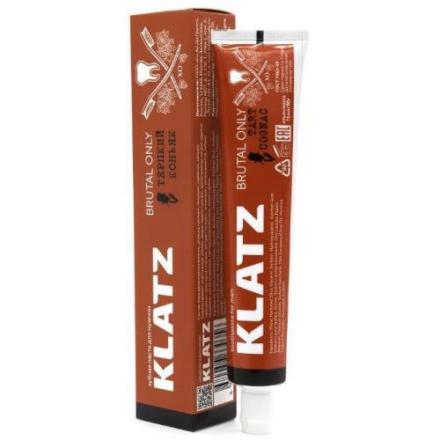 KLATZ (КЛАЦ) BRUTAL ONLY ЗУБНАЯ ПАСТА 75 мл терпкий коньяк