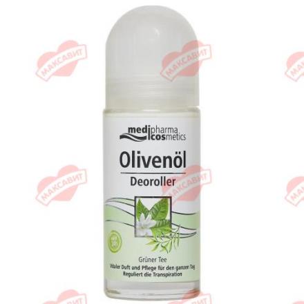 MEDIPHARMA COSMETICS OLIVENOL ДЕЗОДОРАНТ РОЛИК 50 мл зеленый чай