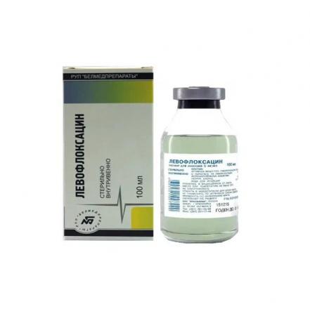 ЛЕВОФЛОКСАЦИН р-р д/инфузий 5 мг/мл 100 мл