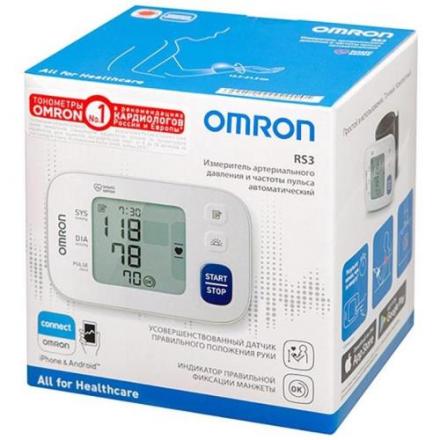 ОМРОН (OMRON) ПРИБОР (ТОНОМЕТР) ИЗМ. АРТ. ДАВЛЕНИЯ АВТОМАТ НА ЗАПЯСТЬЕ RS3 (HEM-6130-RU)