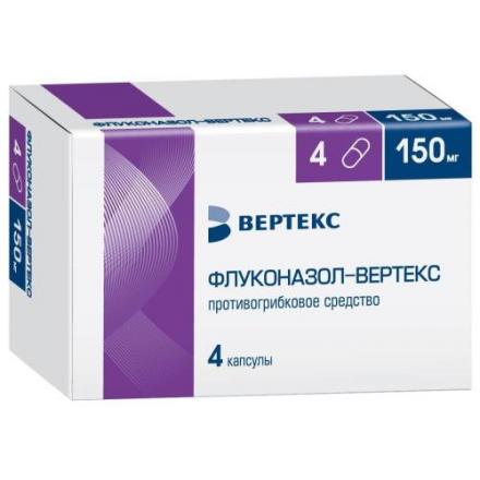 ФЛУКОНАЗОЛ ВЕРТЕ капс. 150 мг №4