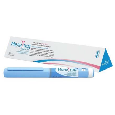 МЕЛИТИД р-р д/инъекц. п/к 6 мг/мл шприц-ручка 3 мл №1