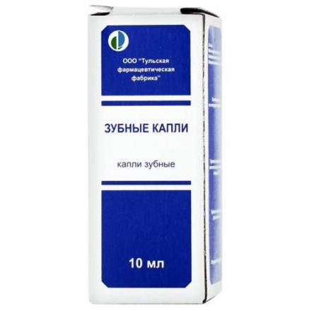 ЗУБНЫЕ КАПЛИ ТУЛЬСКАЯ ФФ р-р наруж. фл. 10 мл