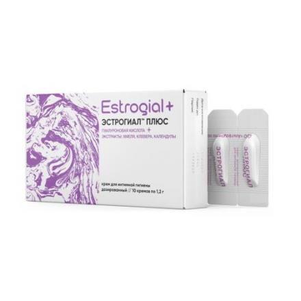 ЭСТРОГИАЛ ПЛЮС крем д/интим. гиг. №10
