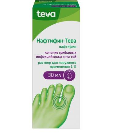 НАФТИФИН ТЕВА р-р наруж. 1% 30 мл