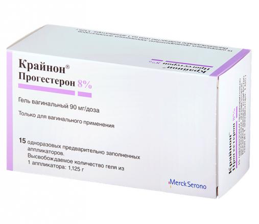 КРАЙНОН гель вагин. 90 мг/доза №15 с аппликат.