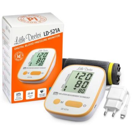 ЛИТТЛ ДОКТОР (LITTLE DOCTOR) ПРИБОР (ТОНОМЕТР) ИЗМ. АРТ. ДАВЛЕНИЯ АВТОМАТ + АДАПТЕР LD 521A