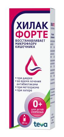 ХИЛАК ФОРТЕ капли внутр. фл.- кап. 30 мл