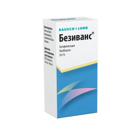 БЕЗИВАНС капли глазные 0,6% фл. 5 мл