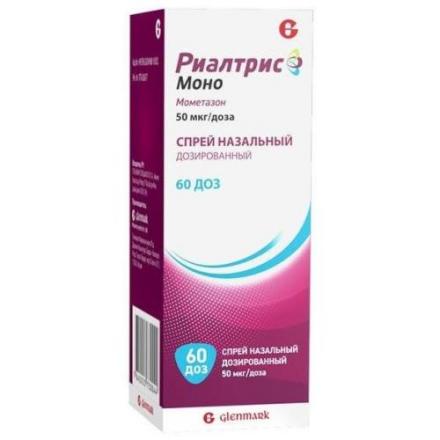 РИАЛТРИС МОНО спрей назал. 50 мкг/доза фл. 60 доз