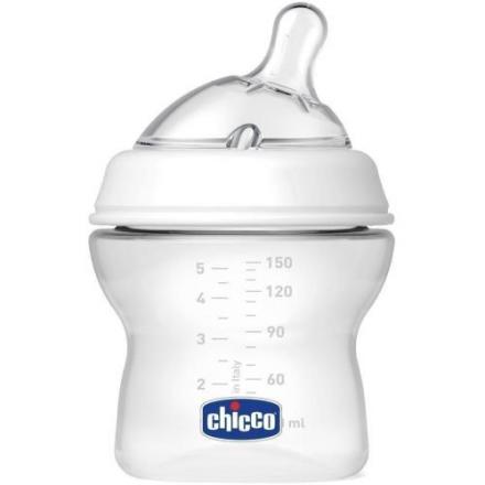 CHICCO NATURAL FEELING БУТЫЛОЧКА 150 мл 310205013 силикон. соска с флексорами